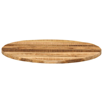 Pöytälevy Ø 80x1,5 cm pyöreä karkea täysi mangopuu