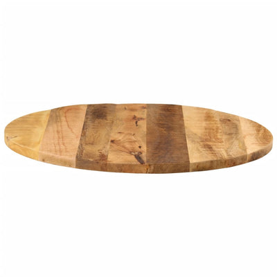 Pöytälevy Ø 80x1,5 cm pyöreä karkea täysi mangopuu