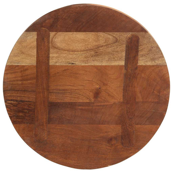Pöytälevy Ø 40x3,8 cm pyöreä kierrätetty täyspuu