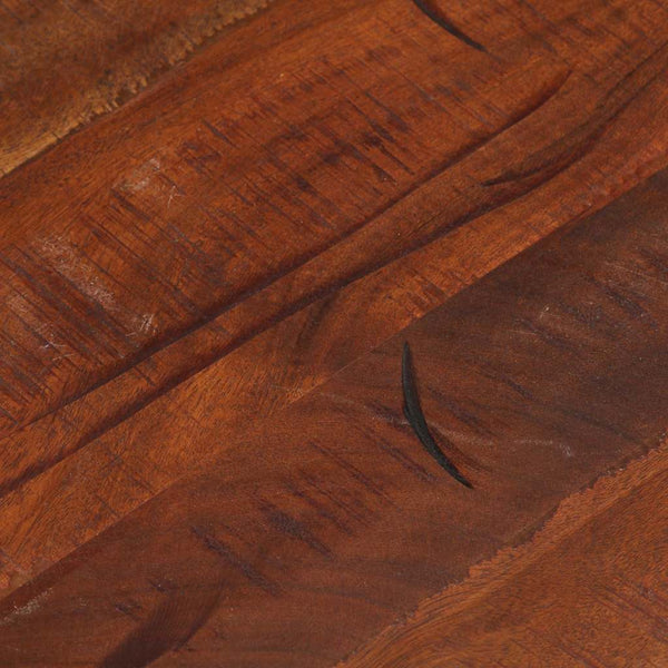 Pöytälevy Ø 60x2,5 cm pyöreä kierrätetty täyspuu