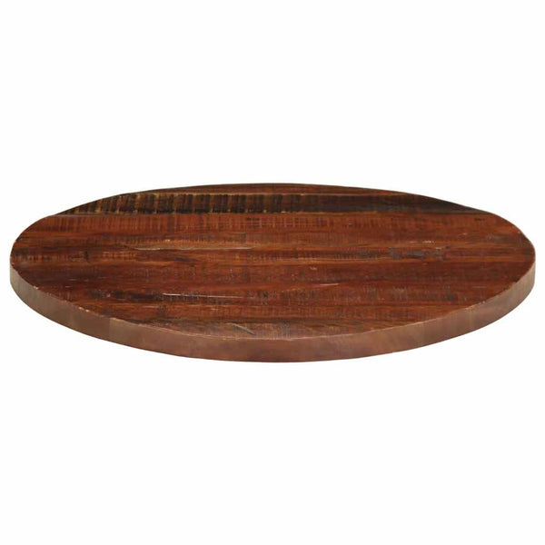 Pöytälevy Ø 70x3,8 cm pyöreä kierrätetty täyspuu