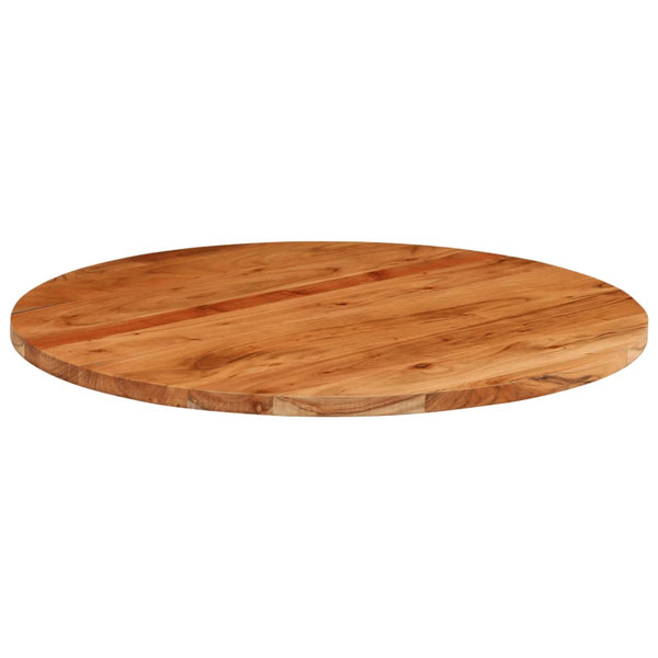 Pöytälevy Ø70x2,5 cm pyöreä täysi akasiapuu