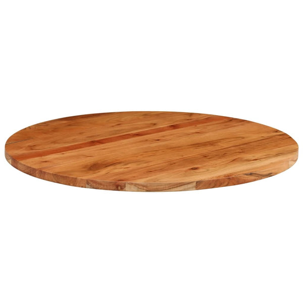 Pöytälevy Ø70x3,8 cm pyöreä täysi akasiapuu
