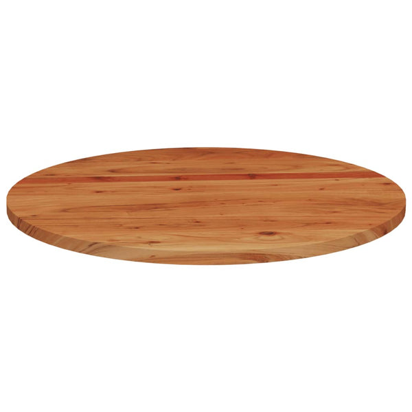 Pöytälevy Ø80x3,8 cm pyöreä täysi akasiapuu