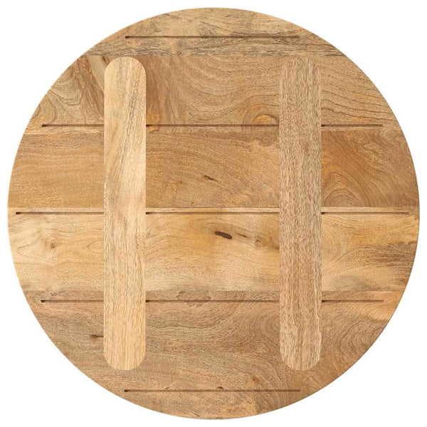 Pöytälevy Ø 40x2,5 cm pyöreä täysi mangopuu