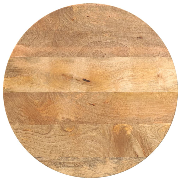 Pöytälevy Ø 50x3,8 cm pyöreä täysi mangopuu