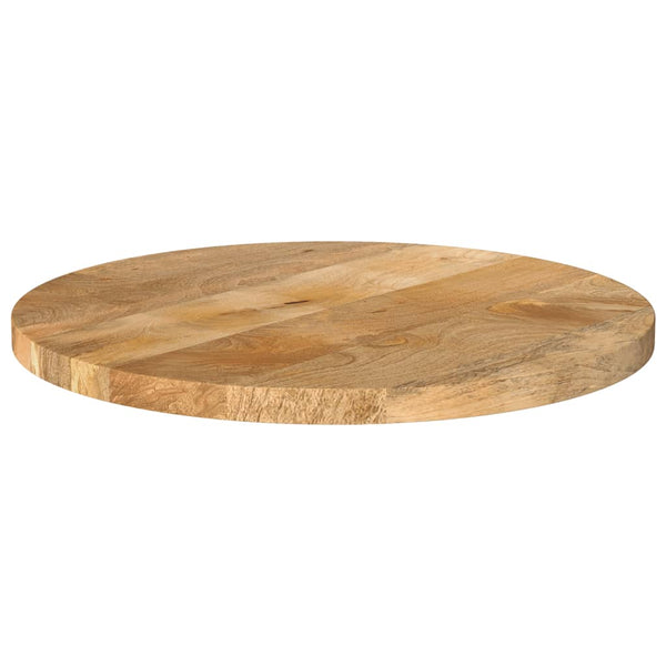 Pöytälevy Ø 50x3,8 cm pyöreä täysi mangopuu