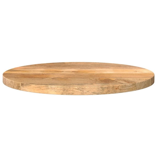 Pöytälevy Ø 50x3,8 cm pyöreä täysi mangopuu