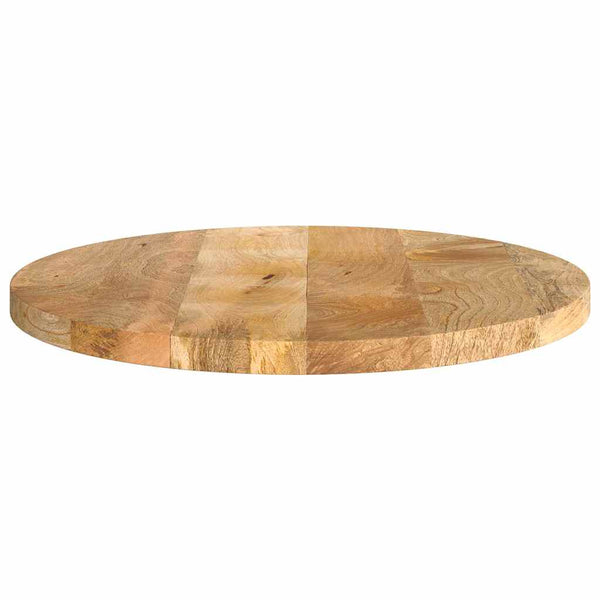 Pöytälevy Ø 50x3,8 cm pyöreä täysi mangopuu