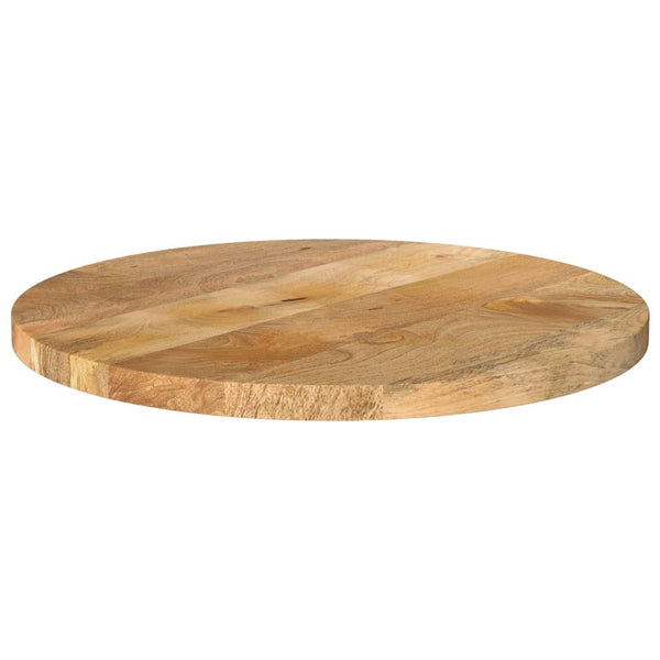 Pöytälevy Ø 60x3,8 cm pyöreä täysi mangopuu
