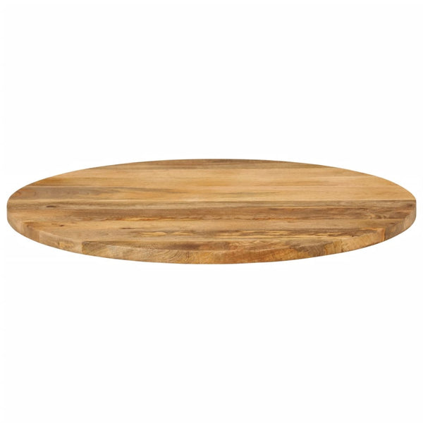 Pöytälevy Ø 90x3,8 cm pyöreä täysi mangopuu