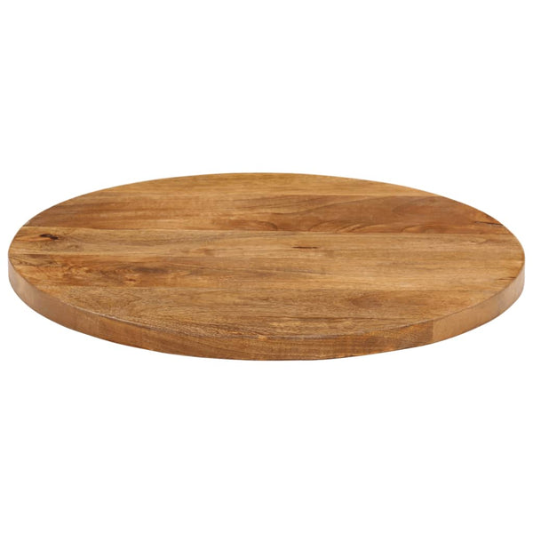 Pöytälevy Ø 50x2,5 cm pyöreä täysi mangopuu