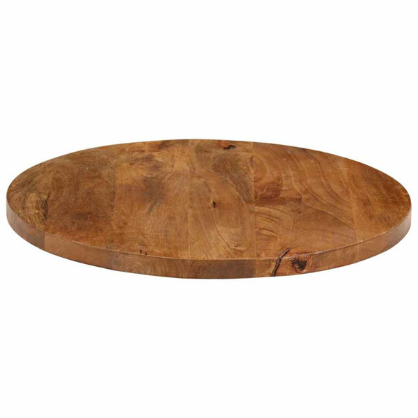 Pöytälevy Ø 60x2,5 cm pyöreä täysi mangopuu