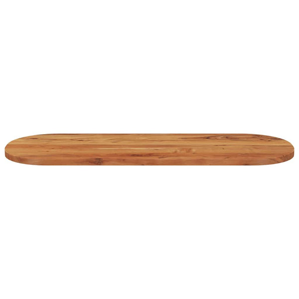 Pöytälevy 140x50x2,5 cm ovaali täysi akasiapuu