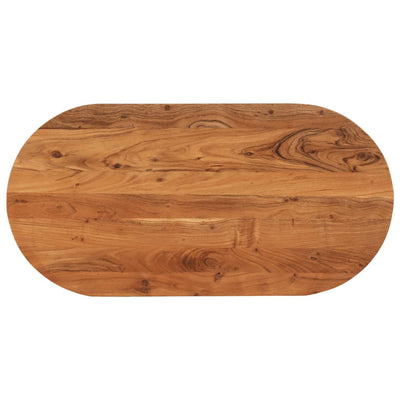 Pöytälevy 100x50x3,8 cm ovaali täysi akasiapuu