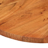 Pöytälevy 120x50x3,8 cm ovaali täysi akasiapuu