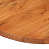 Pöytälevy 140x60x3,8 cm ovaali täysi akasiapuu