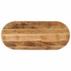 Pöytälevy Alustria 110x40x2,5cm (ovaali karkea mangopuu)