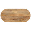 Pöytälevy 100x40x2,5 cm ovaali täysi mangopuu