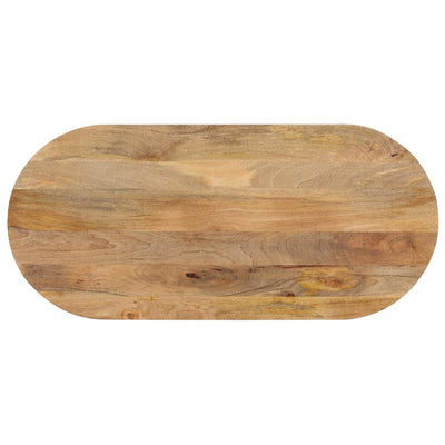Pöytälevy 120x60x3,8 cm ovaali täysi mangopuu