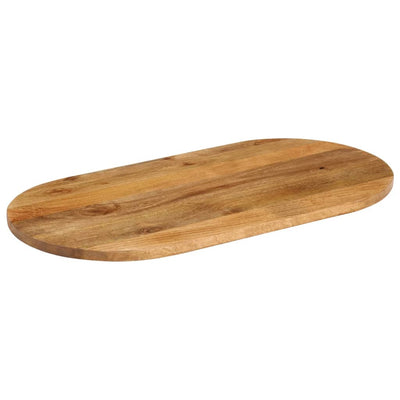 Pöytälevy 100x50x2,5 cm ovaali täysi mangopuu