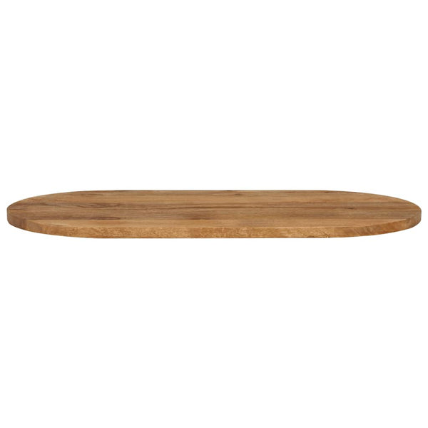 Pöytälevy 140x60x2,5 cm ovaali täysi mangopuu