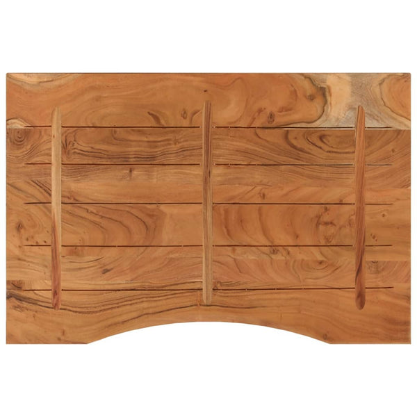 Pöytälevy 100x60x2,5 cm suorakaide täysi akasiapuu