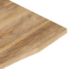 Pöytälevy kaarella 100x60x2,5 cm täysi karkea mangopuu