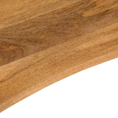 Pöytälevy kaarella 90x60x2,5 cm ovaali täysi karkea mangopuu