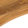 Pöytälevy kaarella 120x60x2,5 cm täysi karkea mangopuu