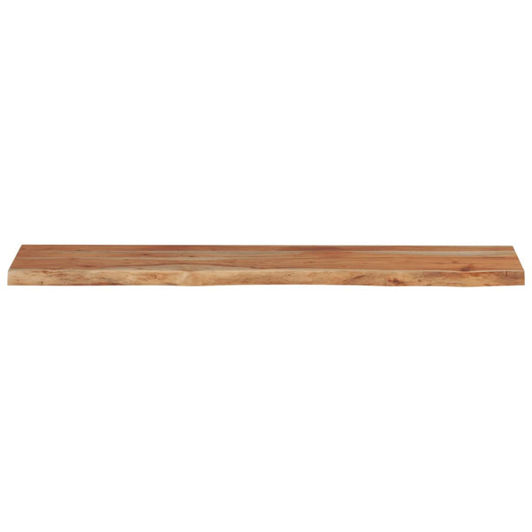 Seinähylly 120x20x2,5 cm suorakaide täysi akasiapuu elävä reuna