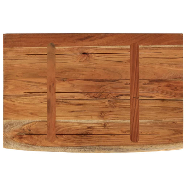 Seinähylly 50x30x2,5 cm suorakaide täysi akasiapuu elävä reuna