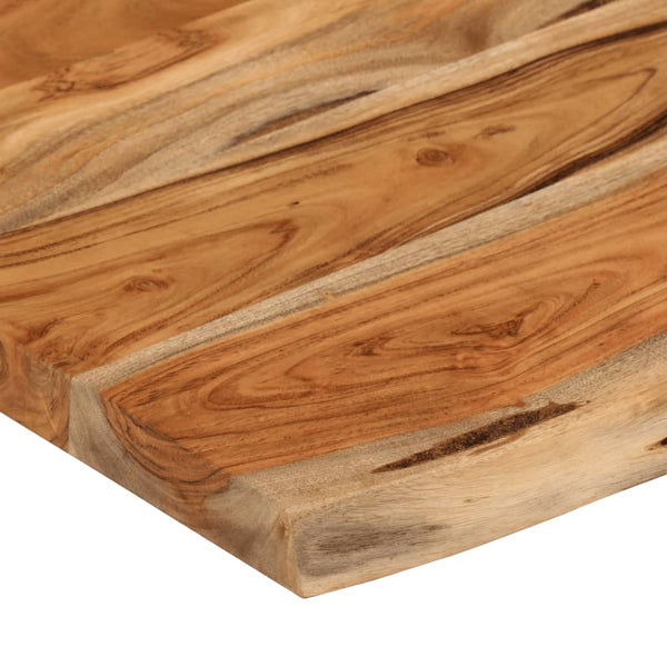 Seinähylly 50x30x2,5 cm suorakaide täysi akasiapuu elävä reuna