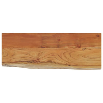 Seinähylly 70x30x2,5 cm suorakaide täysi akasiapuu elävä reuna