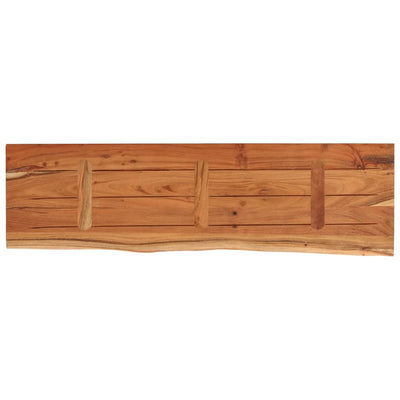 Seinähylly 90x30x2,5 cm suorakaide täysi akasiapuu elävä reuna