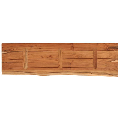 Seinähylly 110x30x2,5 cm suorakaide täysi akasiapuu elävä reuna