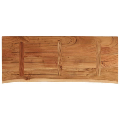 Pöytälevy 110x40x2,5 cm suorakaide täysi akasiapuu elävä reuna