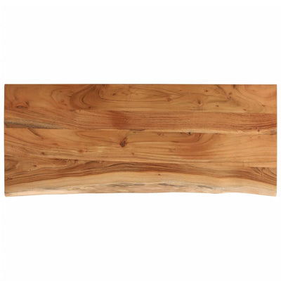 Pöytälevy 110x40x3,8 cm suorakaide täysi akasiapuu elävä reuna