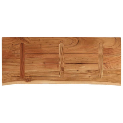 Pöytälevy 110x40x3,8 cm suorakaide täysi akasiapuu elävä reuna