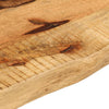 Pöytälevy 80x20x2,5 cm elävä reuna karkea täysi mangopuu