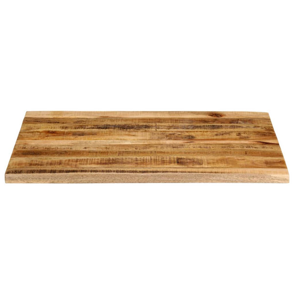 Pöytälevy 110x80x2,5 cm elävä reuna karkea täysi mangopuu