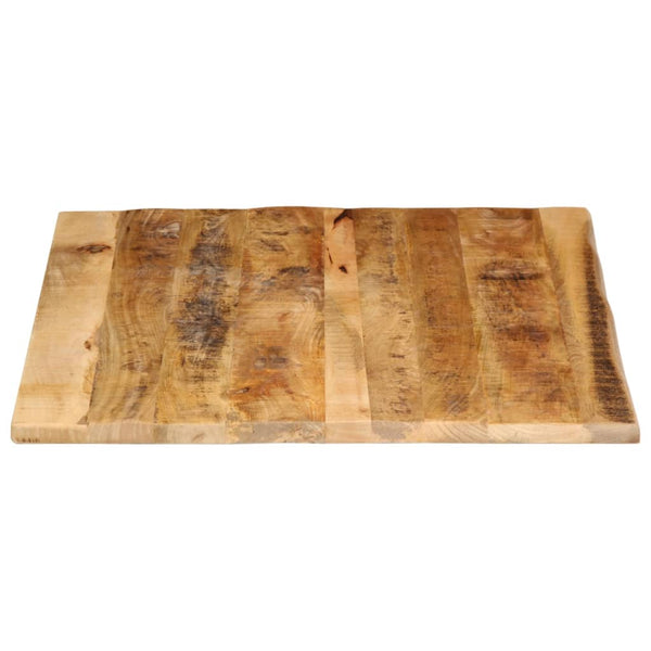 Pöytälevy 110x80x2,5 cm elävä reuna karkea täysi mangopuu