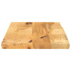 Pöytälevy 60x30x3,8 cm elävä reuna karkea täysi mangopuu