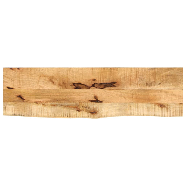 Pöytälevy 100x30x3,8 cm elävä reuna karkea täysi mangopuu