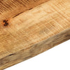 Pöytälevy 160x30x3,8 cm elävä reuna karkea täysi mangopuu