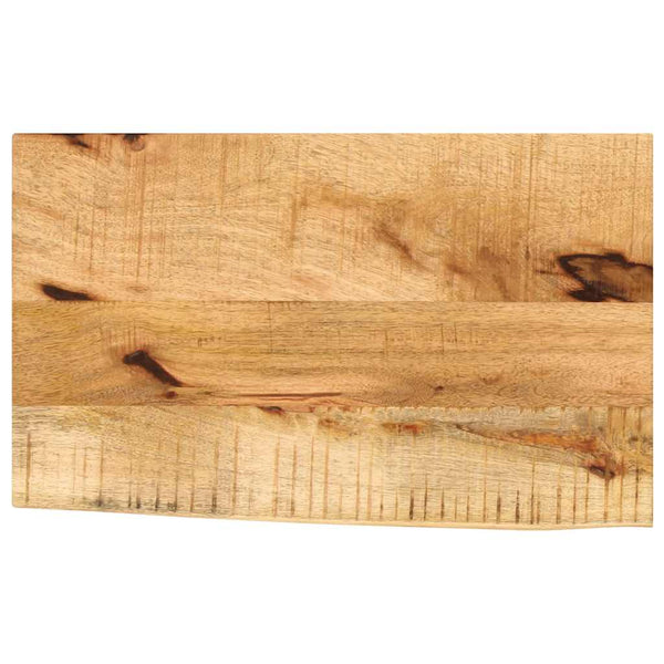 Pöytälevy 50x40x3,8 cm elävä reuna karkea täysi mangopuu
