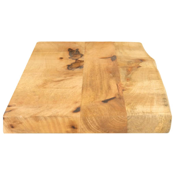Pöytälevy 90x40x3,8 cm elävä reuna karkea täysi mangopuu