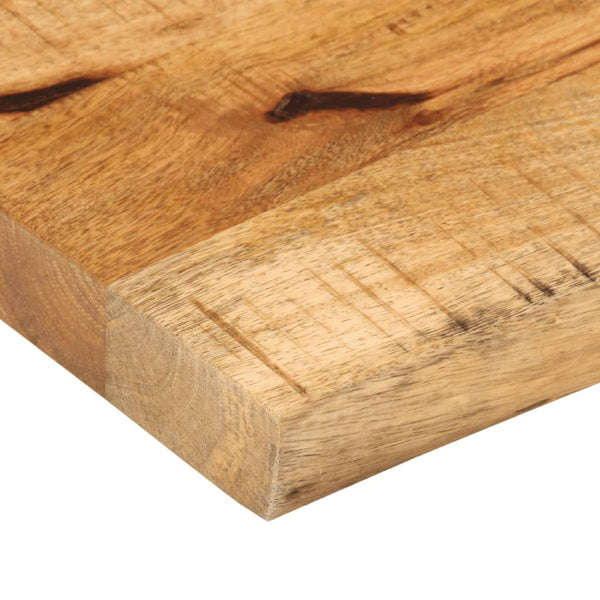Pöytälevy 90x40x3,8 cm elävä reuna karkea täysi mangopuu