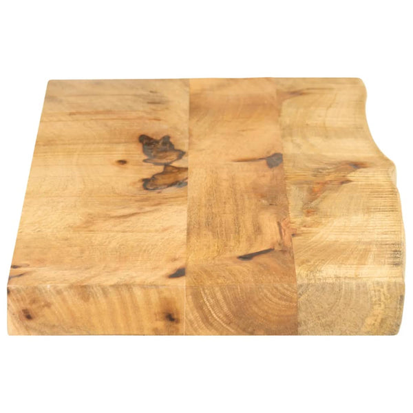 Pöytälevy 100x40x3,8 cm elävä reuna karkea täysi mangopuu