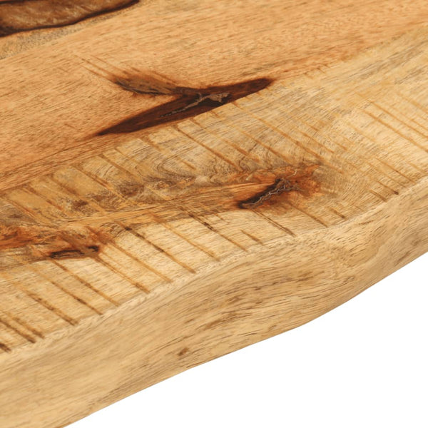 Pöytälevy 100x40x3,8 cm elävä reuna karkea täysi mangopuu